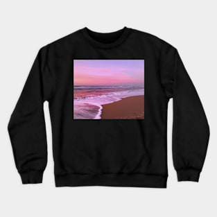 Foamy sea waves, Swimming, Ocean, Adventure, Surfing Mounted Crewneck Sweatshirt